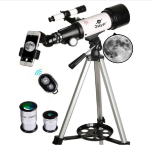 Gskyer Telescope, 70mm Aperture 400mm AZ Mount Astronomical Refracting Telescope for Kids Beginners - Travel Telescope with Carry Bag, Phone Adapter and Wireless Remote.
