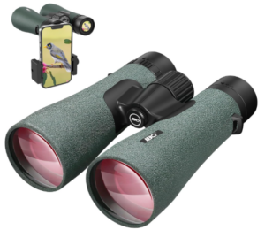 IBQ 12x50 UHD Binoculars for Adults High Powered with Upgraded Phone Adapter - Large View, Lightweight, IPX7 Waterproof, BAK4 Prism - Binoculars for Hunting Bird Watching Cruise