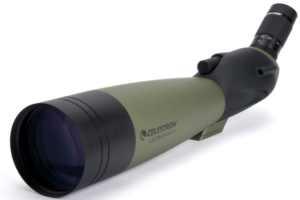 Celestron – Ultima 100 Angled Spotting Scope – 22-66x Zoom Eyepiece – Multi-Coated Optics for Bird Watching, Wildlife, Scenery and Hunting – Waterproof & Fogproof– Includes Soft Carrying Case