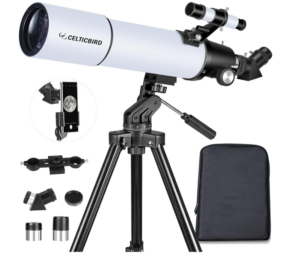 Celticbird 80mm Aperture 600mm AZ Mount Refractor Telescope 