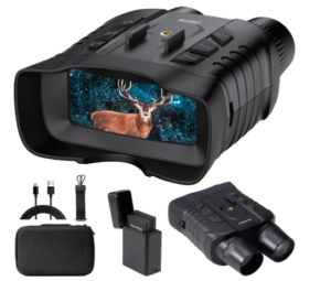 AKASO Seemor-200 Night Vision Goggles - 4K Full Color Night Vision Binoculars for Adults, App-Enabled Photo and Video Saving,AI-ISP 3280FT Viewing Range,16x Digital Zoom for Camping Hiking & Security