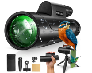 Asacam® 80x100 Monocular Telescope High Powered for Smartphone HD Monoculars for Adults with Adapter/Tripod for Bird Watching Camping Hiking Traveling Outdoor Wildlife-2026 Update