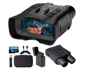 AKASO Seemor-200 Night Vision Goggles with 64GB Card - 4K Full Color Night Vision Binoculars for Adults, App-Enabled Photo and Video Saving, AI-ISP 3280FT Viewing Range, 16x Zoom for Camping Hiking