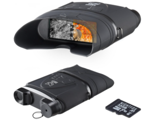 Night Vision Goggles - Nightfox Corsac 2, Records Video & Audio, USB-Rechargeable, 1080p HD, 32GB Memory, >200m Range, Dual Lens Viewing Screen, NVG Digital Infrared Binoculars