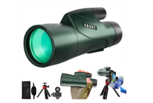 Gosky 12x55 HD Monocular Telescope with BAK4 Prism & FMC Lens, Lightweight with Smartphone Adapter - For Bird Watching, Hunting, Hiking, Traveling