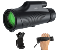 Usogood Monocular Telescope, 10x42 Monoculars for Adults, Usogood Compact Portable Waterproof Monocular with Hand Strap, Lightweight Handheld Pocket Telescope for Bird Watching