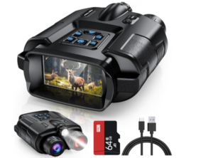 Diyimin 4K Night Vision Goggles for Adults, 2000FT Infrared Night Vision Binoculars with Tactical Light, 8X Digital Zoom for Outdoor, Camping and Travel