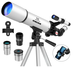 WOSPORTS 90mm Aperture 600mm Professional Refractor Telescope