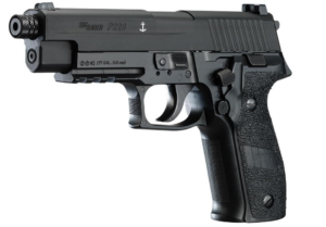 SIG SAUER P226 MK-25 CO2-Powered .177 Cal Semi-Auto Black Airgun Pellet Pistol 