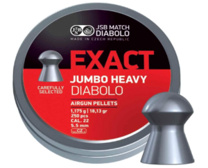 JSB Exact Jumbo Heavy .22 Cal Domed Airgun Pellets